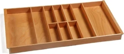 Produktbild von Besteckeinsatz BUCHE 90er Schubl. B 804 x T 472 mm passend für Hettich ComfortLine / GRASS DWD XP 16 mm Schubladen