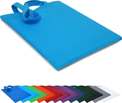 Produktbild von Baumwolltasche 38x42cm Stofftasche Tragetasche Beutel Einkaufstasche Stoffbeutel Tasche, in Farbe: Türkis