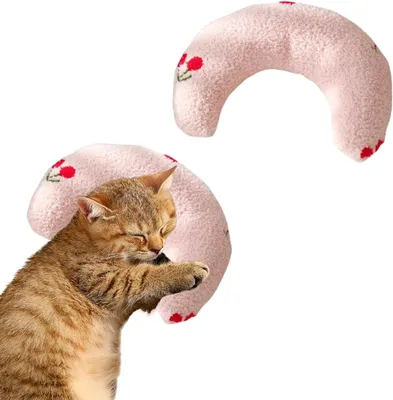 Produktbild von Beruhigungskissen, U-förmig, für Hunde und Katzen, Weiches Plüsch, für Ruhigen Schlaf