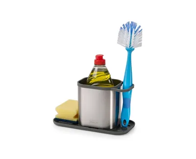 Productafbeelding van Keukenaccessoire met sponshouder, roestvrij staal