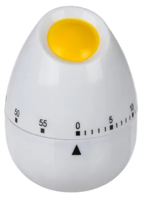 Immagine prodotto di Sveglia a forma di "Uovo e Pollo" – Motivo: pulcino nell'uovo – Meccanica – Dimensioni: circa 8x7 cm