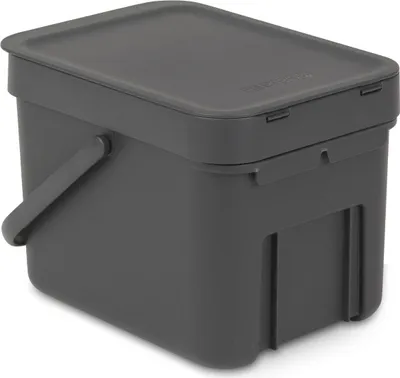 Produktbild von Brabantia Sort & Go Behälter 6l Dark Grey