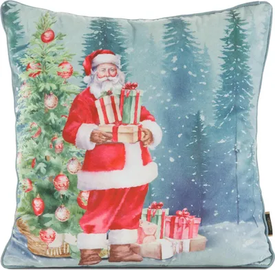 Zdjęcie produktu dla Poszewka dekoracyjna welwet 45x45 cm głęboka czerwień