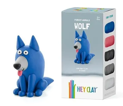 Immagine prodotto di TMT HeyClay Animal, lupo, confezione da 3 HCL30108 07551