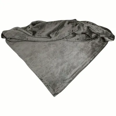 Produktbild von Schecker Mikrofaserdecke Premium - Grau - Motiv: ohne Bestickung 150 cm x 95 cm