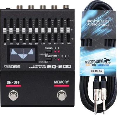 Immagine prodotto di Equalizzatore grafico Boss EQ-200 con cavo da 3 m
