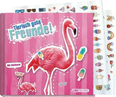Produktbild von Häfft Freundebuch tierisch gute Freunde [Flamingo]