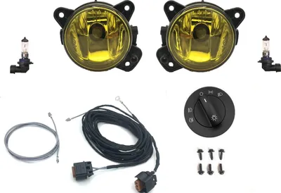 Produktbild von Nebelscheinwerfer Nachrüstung Gelb Set Kit Schalter passend für T5 04/03 - 10/09