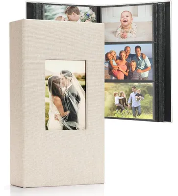 Immagine prodotto di Album fotografico grande, adatti a 408 foto di dimensioni 10x15 cm, rilegatura in tela, personalizzabile, colore nero