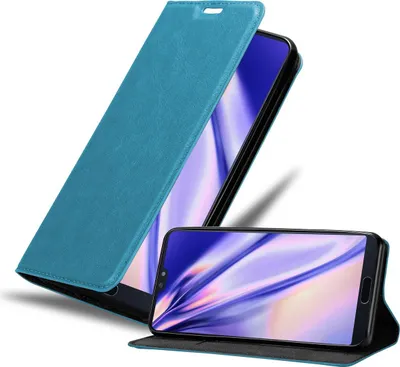 Produktbild von Cadorabo Hülle für Huawei P20 PRO / P20 PLUS Schutz Hülle in Türkis Handyhülle Etui Case Cover Magnetverschluss