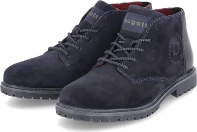 Produktbild von Bugatti Herren Stiefeletten/ Schnürboots Blau Rauleder Größe: 40
