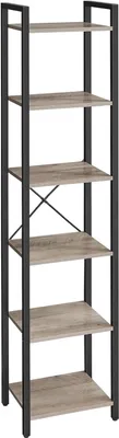 Produktbild von VASAGLE Bücherregal, Bücherregal, Standregal, DVD-Regal, mit 6 Ebenen, Büroregal, offene Regale, für Büro, Wohnzimmer, Schlafzimmer, Kinderzimmer
