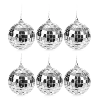 Produktbild von com-four® 6x Discokugel - Spiegelkugel zum Aufhängen - Disco Ball für Party - Partykugel für Silvester, Geburtstag, Mottoparty - Ø 6 cm