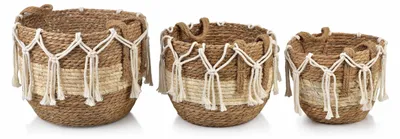 Zdjęcie produktu dla Bali Komplet 3 Koszy 33X33X27/29X29X24/24X24X21 Cm