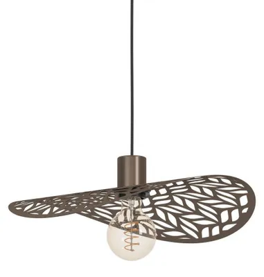 Produktbild von EGLO Hängelampe Swaby, Pendelleuchte Esstisch, Deckenlampe hängend, Lampe Wohnzimmer aus Stahl in Bronze, E27 Fassung, Ø 40 cm