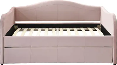 Produktbild von Ausziehbett - Samt - 2 x 90 x 190 cm - Rosa - MATHILDE
