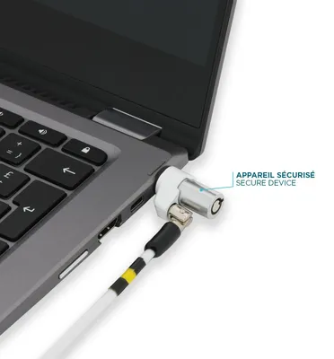 Imagen del producto de Mobilis 1325 Mobilis T Lock - Slim Rotating security lock - Key