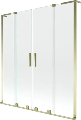 Image de Mexen Velar L Écran de baignoire 140x150 cm, or, verre