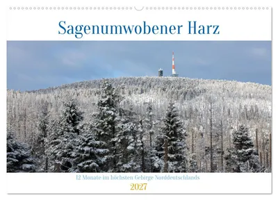 Produktbild von Sagenumwobener Harz (Wandkalender 2027 DIN A2 quer), CALVENDO Monatskalender