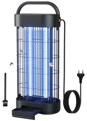 Immagine prodotto di Dispositivi elettrici per la disinfestazione di insetti, con potenza di 22 W e lampada UV per catturare le zanzare, adatti per ambienti interni, con un raggio d'azione di 100 m²