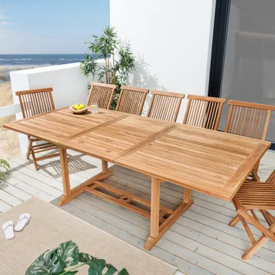 Produktbild von Ausziehbarer Gartentisch EMPIRE TEAK 170/230cm natur Teakholz