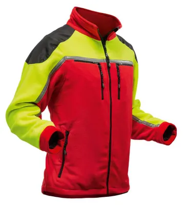 Produktbild von Pfanner Fleecejacke JOBBY 102344-60 rot/neongelb