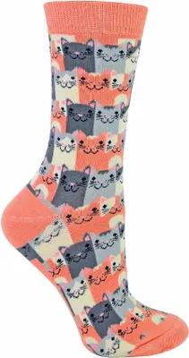 Produktbild von Damen Katzensocken | Neuheit Bambus Lustig Socken mit Tiermotiv | Miss Sparrow