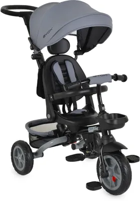Obrázek produktu pro Dětská skládací tříkolka Byox - Explore, 360°, tmavě šedá