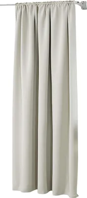 Produktbild von WOLTU Vorhang Gardinen Blickdicht mit Kräuselband für Schiene 250 g/m² Schwerer Thermovorhang, Beige 135x225cm (1 Stück)