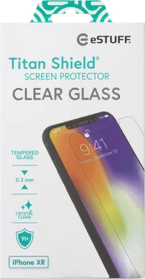 Immagine prodotto di eSTUFF Titan Shield - Pellicola protettiva per telefono cellulare - vetro - trasparente - per Apple iPhone XR (ES501130)