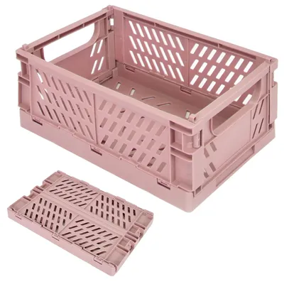 Produktbild von Aufbewahrungsboxen aus Kunststoff, faltbare Aufbewahrungskörbe, stapelbare Aufbewahrungsboxen für Zuhause, Küche, Klassenzimmer, Schlafzimmer und Badezimmer.