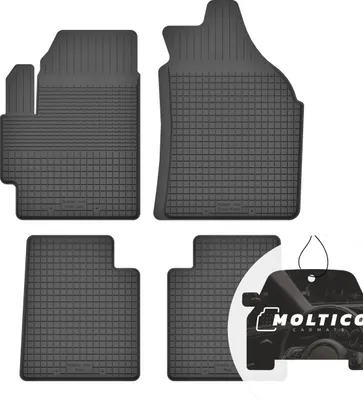 Productafbeelding van Rubberen vloermatten met rand voor auto, set van 4 stuks, passend voor de Daihatsu Sirion II M300 (2004-2010)