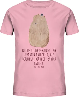 Produktbild von Mr. & Mrs. Panda Kleinkinder T-Shirt Murmeltier 7-8 Jahre (122/128) - Baumwolle Pink - Geschenk, Kinder Kurzarm, Anstand, Lustige Sprüche, Shirts für, Kindershirt, Respekt