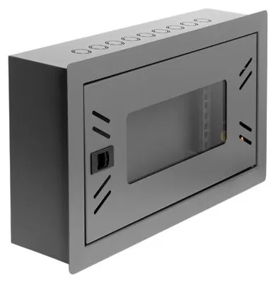 Productafbeelding van Delock 12-voudige netwerk-/patchkast met afneembare voorplaat, 4 HE, zwart