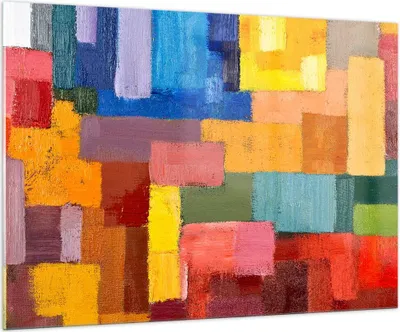 Produktbild von Bilder auf glas - Abstraktion modern - 100x70cm - Glasbilder - Wandbilder - Kunstdruck - zum Aufhängen bereit - Wanddekoration aus Glas - Glas Bilder - Wandbild auf Glas - Einteilig - GAA100x70-3703