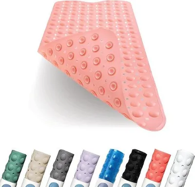 Produktbild von Antibakterielle rosa Antirutschmatte 100x40cm extra lang