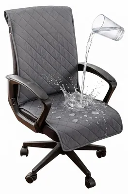 Stuhlbezug L 198x53 cm, wasserabweisend, Antirutsch, grau