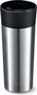 Produktbild von Tchibo Coffee To Go Becher, Mehrwegbecher, Doppelwandig, Spülmaschinengeeignet, 360° Öffnung, Edelstahl