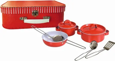 Immagine prodotto di Set di pentole metaliche rosse, Egmont Toys