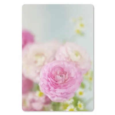 Produktbild von MuchoWow® Mauspad Mousepad Nahaufnahme von rosa Blumen 18x27 cm - Mousepads - Maus Mat - Pad - Mausunterlage
