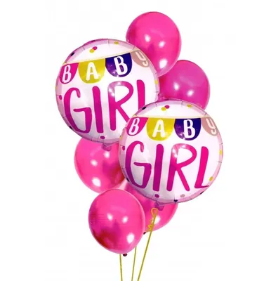 Produktbild von Aga Mädchen Geburtstag Ballons 7pcs. 30-46cm