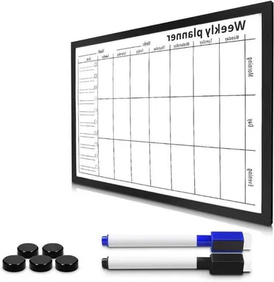 Produktbild von Famanu Wochenplaner Magnetisches Whiteboard - 7-Tage Planung - Inkl. Marker und Magnete - 40 x 60 cm