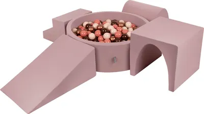 Produktbild von KiddyMoon Spielplatz aus Schaumstoff mit Bällebad PPZP-OK30D-125