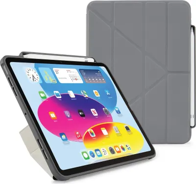 Image de Pipetto Origami No3 Pencil coque iPad (10th gen/A16) – 5 positions de support – Élimine 99,9% des bactéries – Prolonge la durée de vie de la batterie jusqu'à 20%