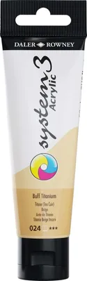 Immagine prodotto di Daler Rowney System3 Vernice Acrilica Buff Titanio 59 ml 1 pz
