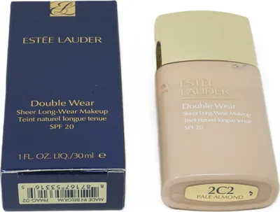 Obrázek produktu pro Double Wear Sheer Long-Wear Foundation SPF20 dlouhotrvající průsvitný matný podkladový krém na obličej 2C2 Pale Almond 30ml