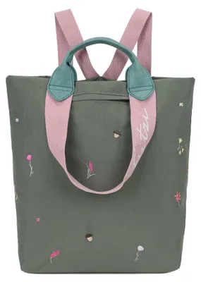 Produktbild von Fritzi aus Preußen Shopper Rucksack Fritzi Ju Limited Embro Bloom Backpack Jungly grün