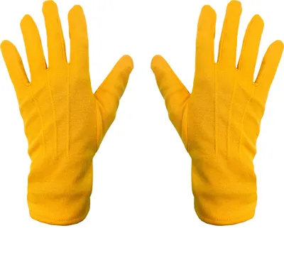 Produktbild von Oblique Unique Handschuhe Herren und Damen Handschuh gelb für Fasching Karneval Motto Party Kostüm Accessoire für Halloween