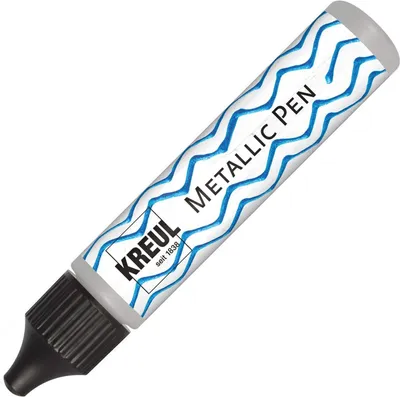 Produktbild von KREUL Metallic Pen silber 29 ml