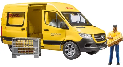 Produktbild von bruder MB Sprinter DHL mit Fahrer, Modellfahrzeug